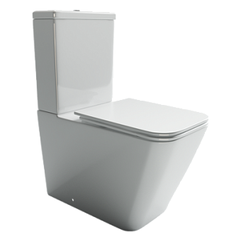 Унитаз напольный Ceramica Nova CUBIC CN1803 безободковый с микролифтом