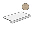 Плитка для ступеней Atlas Concord Италия Marvel Edge AFCE Elegant Sable Scalino Lappato 33х60см 0,198кв.м. полуматовая