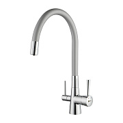 Смеситель для кухни LEMARK Comfort LM3075C-Silver серебристый/хром