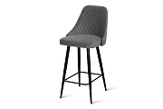 Барный стул AERO 43х49х97см велюр/сталь Dark Grey
