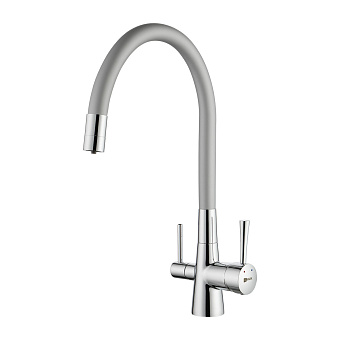 Смеситель для кухни LEMARK Comfort LM3075C-Silver серебристый/хром
