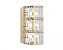 Бра Newport 8480 8483/A gold 120Вт G9