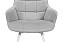 Кухонный стул поворотный AERO 56х61х85см велюр/сталь Light Grey