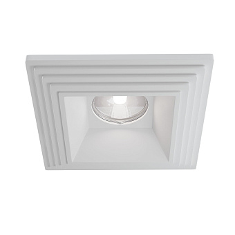 Светильник точечный встраиваемый Maytoni Gyps Modern DL005-1-01-W 35Вт GU10