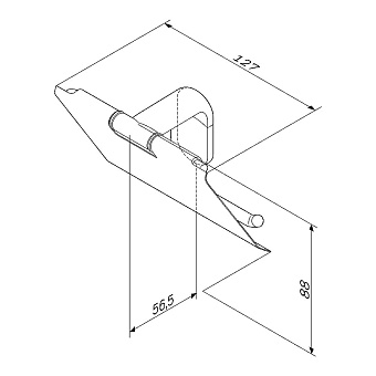 Держатель туалетной бумаги AM-PM X-Joy A84341422 чёрный