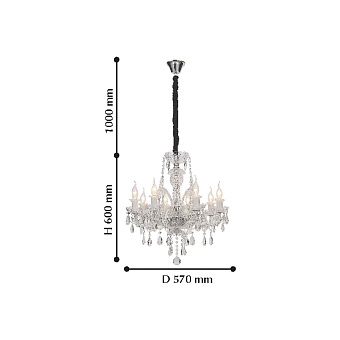 Люстра подвесная Favourite Lawanda 2022-8P 320Вт 8 лампочек E14