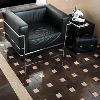 Декор Atlas Concord Италия Marvel ASL9 Bronze Cassettone Lap. 45х45см 0,81кв.м.