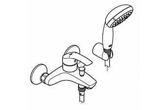 Смеситель для ванны GROHE Eurosmart New 3330220A хром