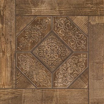 Матовый керамогранит BERYOZA CERAMICA Рустик 646793 орех тёмный 41,2х41,2см 1,72кв.м.
