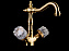 Смеситель для раковины Boheme Crystal 312-CRST бронза
