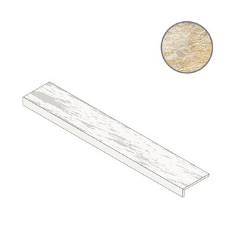 Плитка для ступеней Atlas Concord Италия Norde A6H2 Magnesio Elemento L Roccia 15х60см 0,09кв.м. рельефная