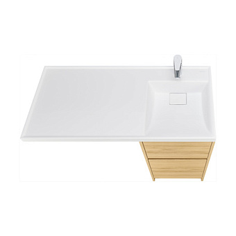 Тумба под раковину напольная Акватон Лондри 1A267001LH0C0 49,6х42х86см