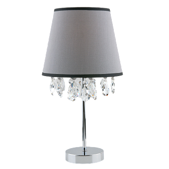 Настольная лампа Eurosvet Opera 01036/1 хром/прозрачный хрусталь Strotskis 60Вт E14