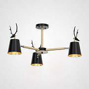 Люстра потолочная ImperiumLOFT Deer 189777-26 180Вт 3 лампочек E27