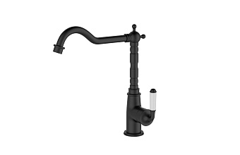 Смеситель для кухни ESKO Florence FR 03 B высокий излив чёрный матовый