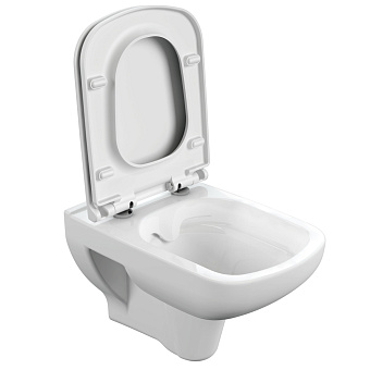 Унитаз подвесной CERSANIT COLOUR MZ-COLOUR-COn-DL-w безободковый с микролифтом