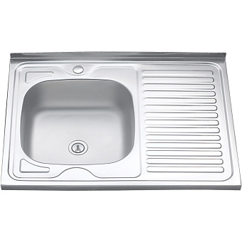 Мойка кухонная MELANA 8060 072 t L (*20) 80х60см хром