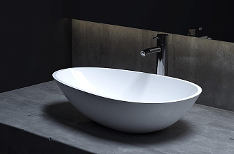 Раковина накладная SALINI CALLISTA 1101201SM S-Stone матовая 58х34,5см