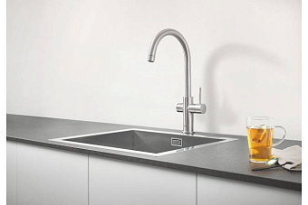 Смеситель для кухни GROHE Red II Duo 30083DC1 высокий излив нержавеющая сталь