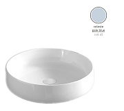 Раковина накладная ArtCeram Cognac COL002 65 00 48х48см