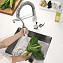 Смеситель для кухни GROHE Eurocube 31395000 гибкий излив хром