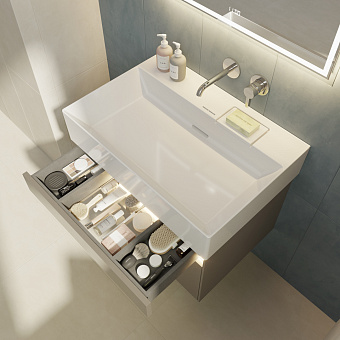 Тумба под раковину подвесная KERAMA MARAZZI Logica LO.70.2.SAN с подсветкой 48х70х40,3см