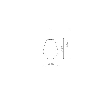Плафон Nowodvorski Cameleon Pear S 8534 435х220мм прозрачный