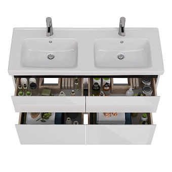 Тумба под раковину напольная LEMARK Combi LM03C125T-black 45х120х68,2см
