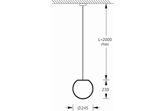 Светильник подвесной M3Light SPHERE_P 13123020 6Вт E14
