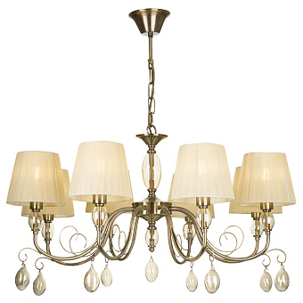 Люстра подвесная Freya Peta FR2004PL-08BZ 40Вт 8 лампочек E14