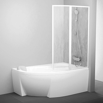 Стеклянная шторка на ванну RAVAK VSK2 76P8010041 150х150см
