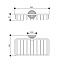 Полка в ванную прямоугольная Bongio Impero 06013OR00 1-ярусная 14,5х24,5см золотой