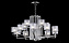 Люстра подвесная CRYSTAL LUX NICOLAS NICOLAS SP-PL10+5 NICKEL/WHITE 900Вт 15 лампочек E14
