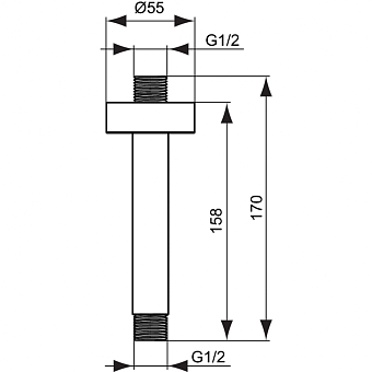 Держатель для душа IDEAL STANDARD B9446AA chrome