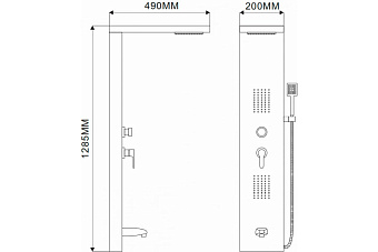 Душевая панель Maxonor MN2520