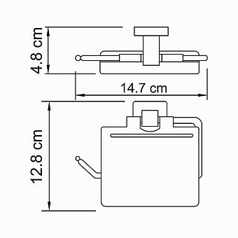 Держатель туалетной бумаги WASSERKRAFT Lippe K-6500 K-6525 хром