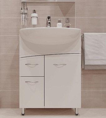 Раковина встраиваемая сверху CERSANIT ERICA S-UM-ERI61/1-w 61х49см