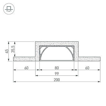 Профиль для светодиодной ленты Arlight 027730 2000мм белый