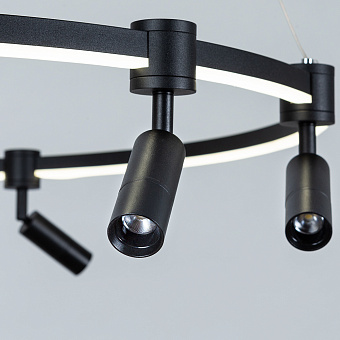 Люстра подвесная Arte Lamp RING A2186SP-1BK 75Вт 1 лампочек LED