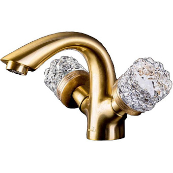 Смеситель для раковины Boheme Crystal 311-CRST бронза