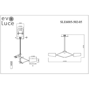 Светильник потолочный Evoluce VALLE SLE6005-502-05 50Вт LED