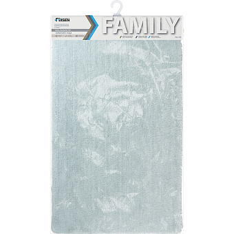 Коврик для ванной FIXSEN Family FX-9003C 120х70см серый