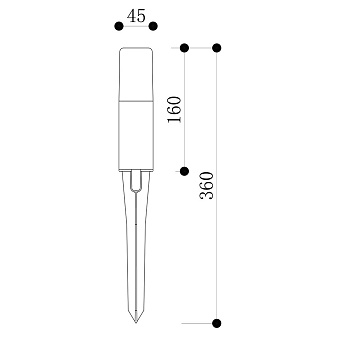 Светильник ландшафтный Maytoni Talpa O416FL-L3GR3K 3Вт IP65 LED серый