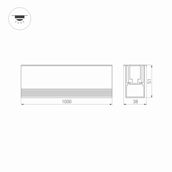 Светильник ландшафтный Arlight LTD-Line 027994 24Вт IP67 LED серебро