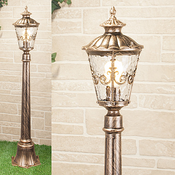 Светильник ландшафтный Elektrostandard Diadema a030677 GLYF-8046F 60Вт IP44 E27 чёрное золото