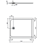 Душевой поддон IDEAL STANDARD ULTRAFLAT S K8232FV 100х120см