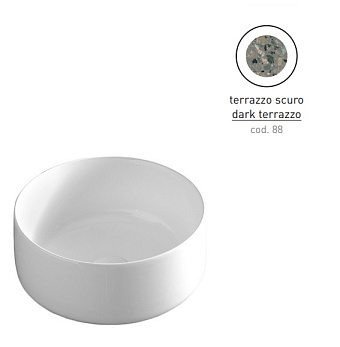 Раковина накладная ArtCeram Cognac COL004 88 00 35х35см