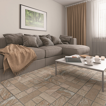 Напольная плитка ALMA CERAMICA Margo TFU03MRG004 бежевый 41,8х41,8см 1,747кв.м. матовая
