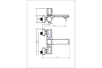 Смеситель для ванны Maxonor PL3289-9 белый