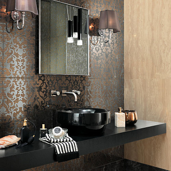 Декор Atlas Concord Италия Marvel Pro 9MBN Noir S.Laurent Brocade 91,5х30,5см 0,558кв.м.